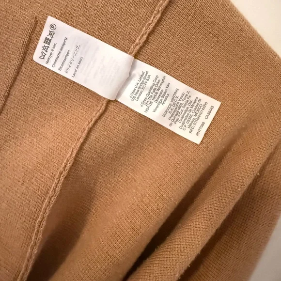 J. Crew Women's Camel Open-Front Long Cardigan Sweater - Picture 6 of 7